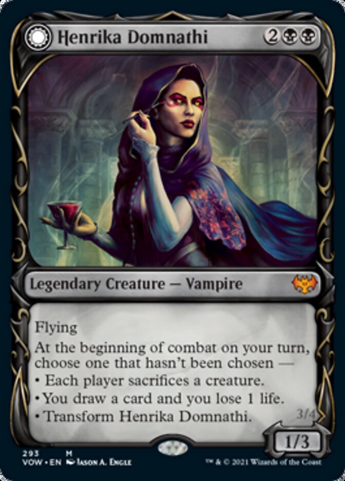 Henrika Domnathi // Henrika, Infernal Seer (Showcase Fang Frame) [Innistrad: Crimson Vow] | Mega City Incorporated