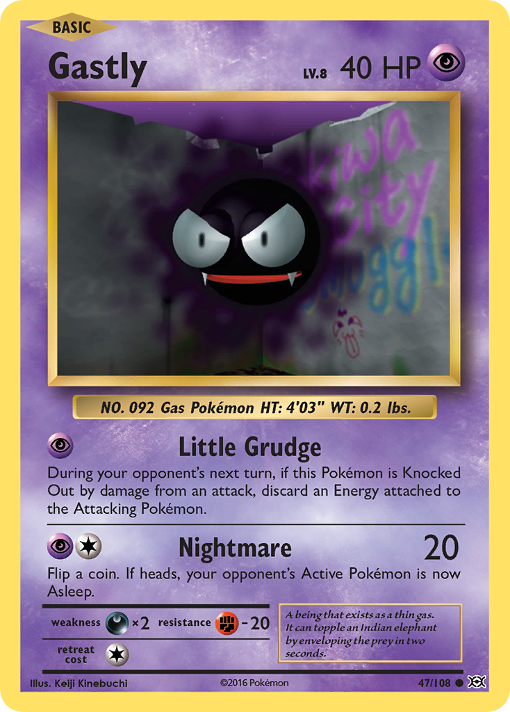 Gastly (47/108) [XY: Evolutions] | Mega City Incorporated