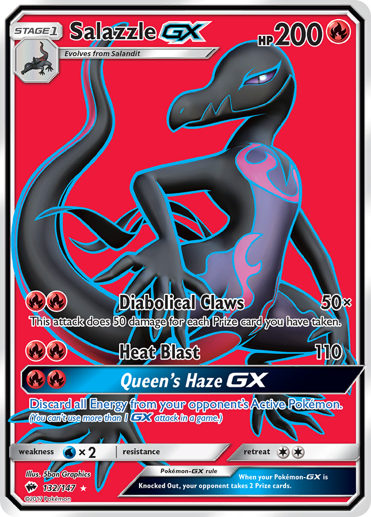 Salazzle GX (132/147) [Sun & Moon: Burning Shadows] | Mega City Incorporated