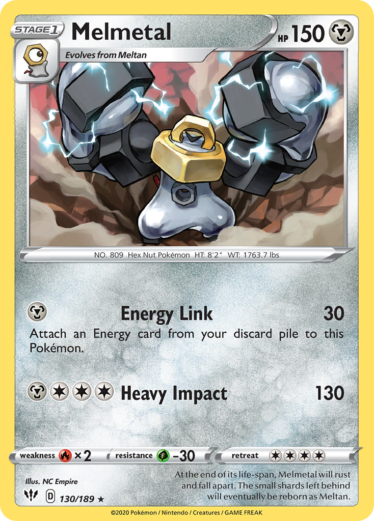 Melmetal (130/189) [Sword & Shield: Darkness Ablaze] | Mega City Incorporated