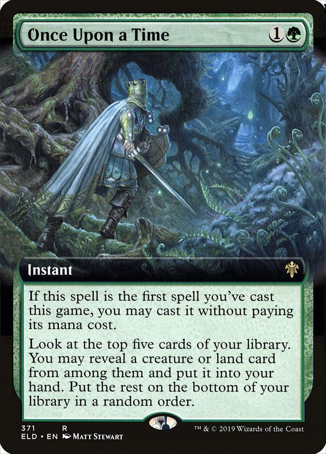 Once Upon a Time (Extended Art) [Throne of Eldraine] | Mega City Incorporated