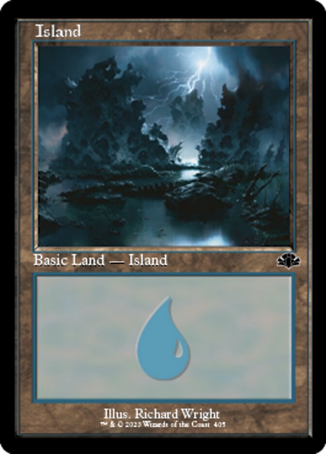 Island (405) (Retro) [Dominaria Remastered] | Mega City Incorporated