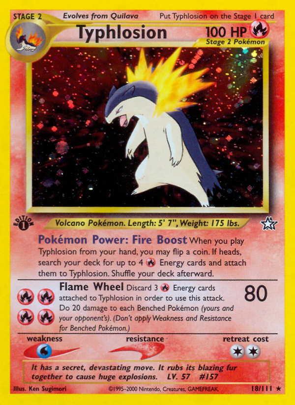 Typhlosion (18/111) [Neo Genesis 1st Edition] | Mega City Incorporated