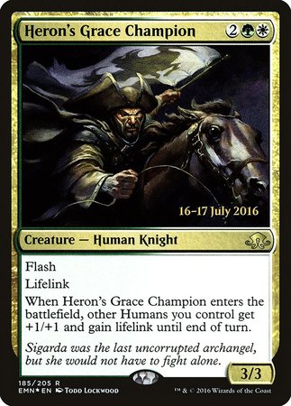 Heron's Grace Champion [Eldritch Moon Promos] | Mega City Incorporated