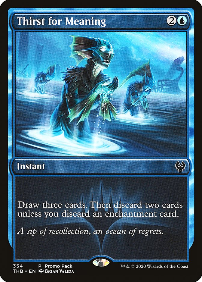 Thirst for Meaning (Promo Pack) [Theros Beyond Death Promos] | Mega City Incorporated