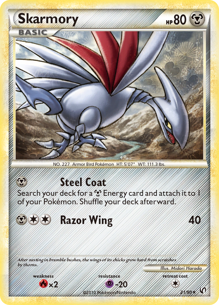 Skarmory (21/90) [HeartGold & SoulSilver: Undaunted] | Mega City Incorporated