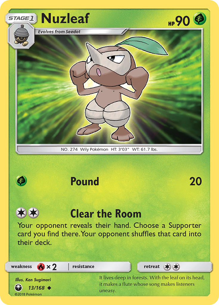 Nuzleaf (13/168) [Sun & Moon: Celestial Storm] | Mega City Incorporated