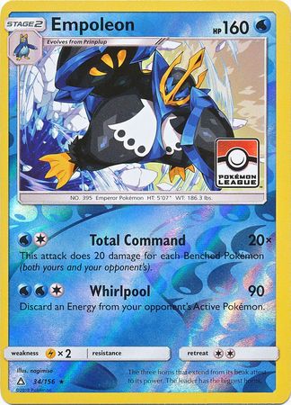 Empoleon (34/156) (League Promo) [Sun & Moon: Ultra Prism] | Mega City Incorporated