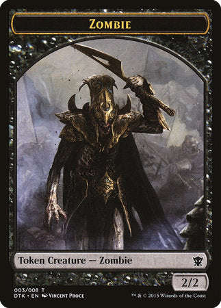 Zombie Token [Dragons of Tarkir Tokens] | Mega City Incorporated