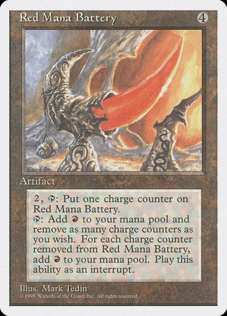 Red Mana Battery [Fourth Edition] | Mega City Incorporated
