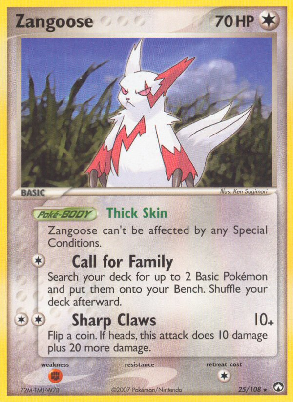 Zangoose (25/108) [EX: Power Keepers] | Mega City Incorporated