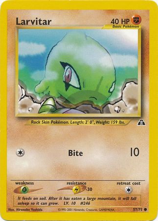 Larvitar (57/75) [Neo Discovery Unlimited] | Mega City Incorporated