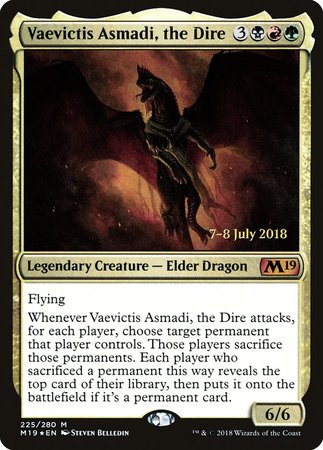 Vaevictis Asmadi, The Dire [Core Set 2019 Promos] | Mega City Incorporated