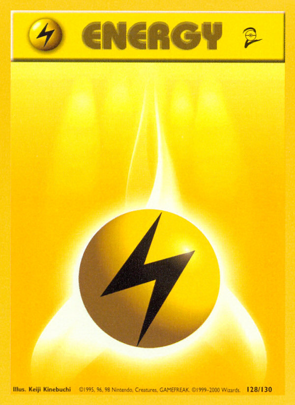 Lightning Energy (128/130) [Base Set 2] | Mega City Incorporated