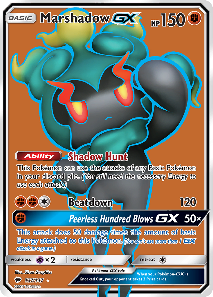 Marshadow GX (137/147) [Sun & Moon: Burning Shadows] | Mega City Incorporated