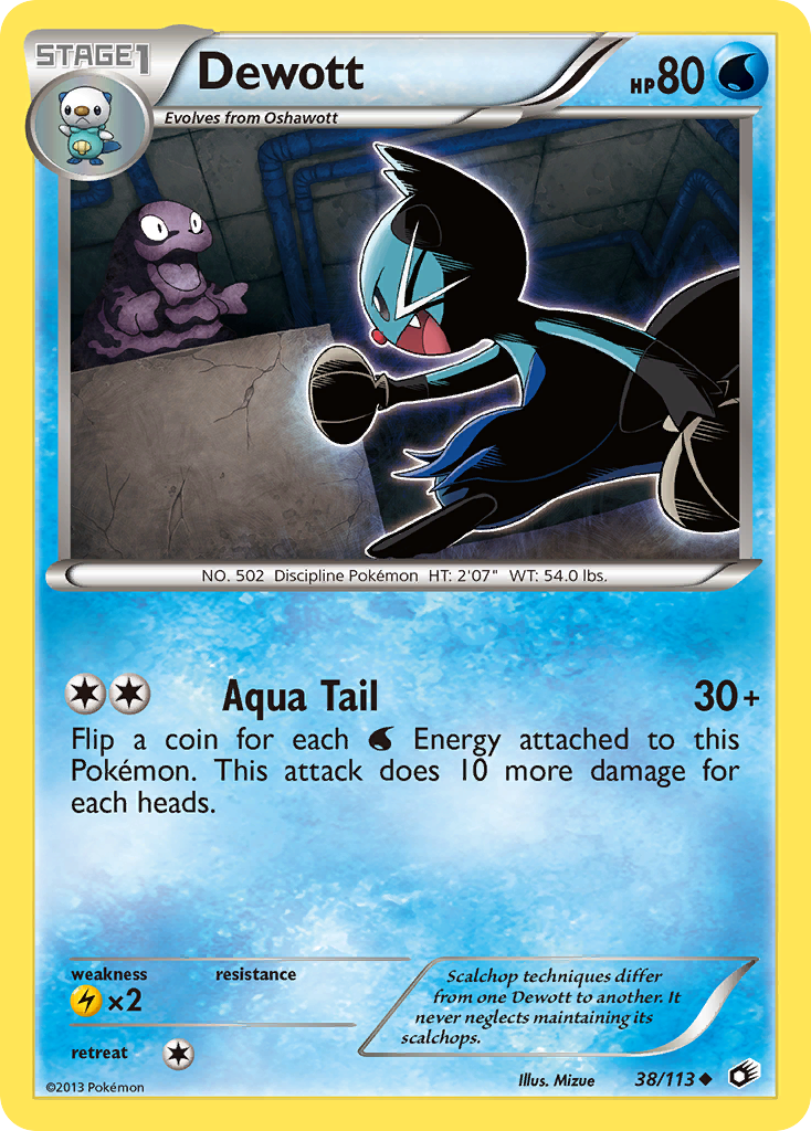 Dewott (38/113) [Black & White: Legendary Treasures] | Mega City Incorporated