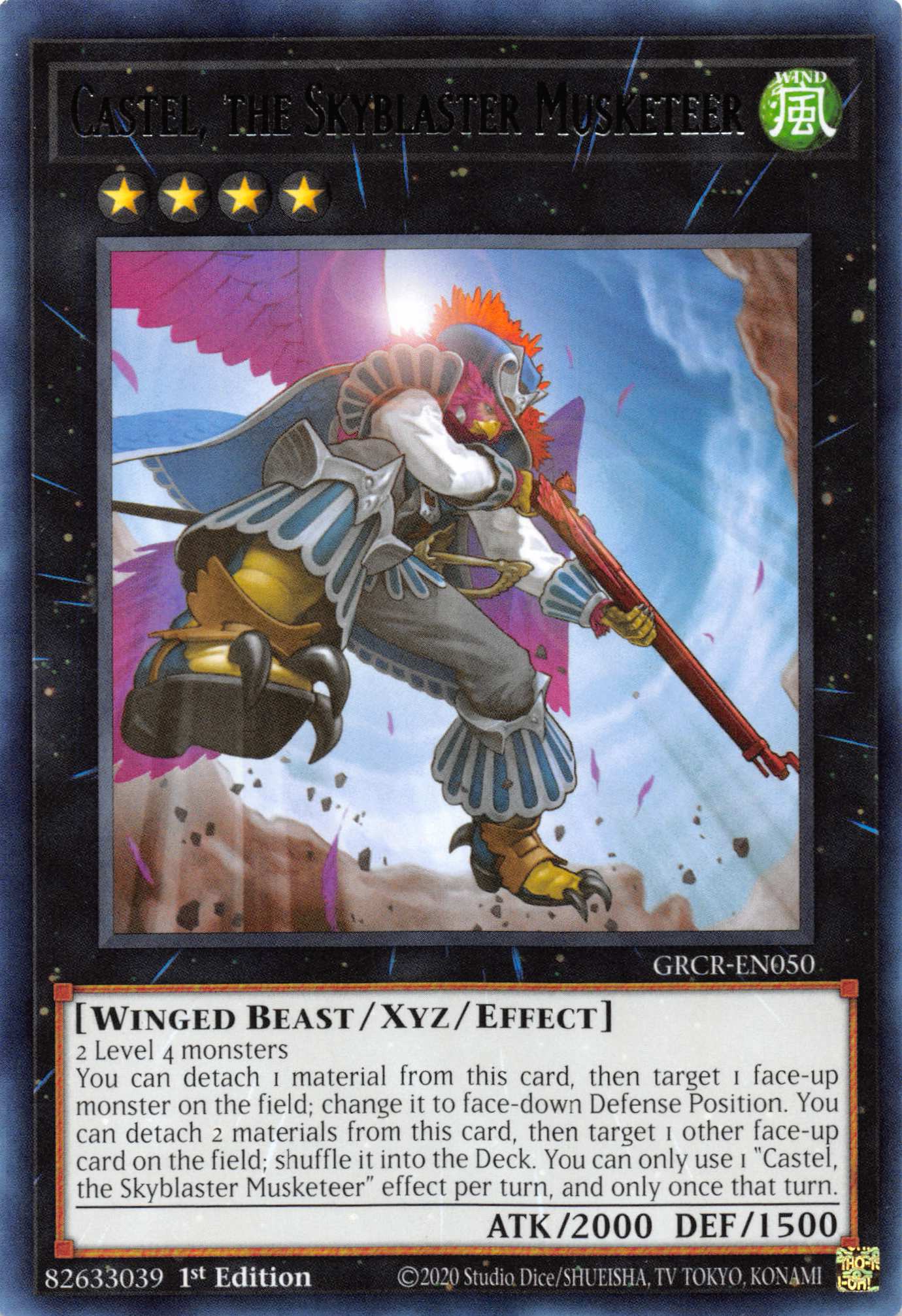 Castel, the Skyblaster Musketeer [GRCR-EN050] Rare | Mega City Incorporated