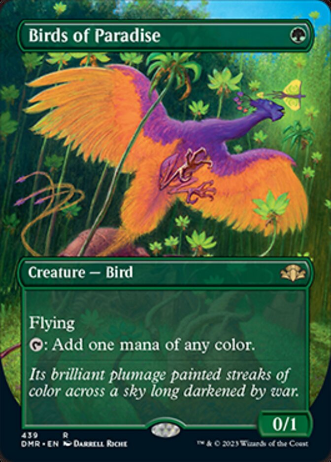 Birds of Paradise (Borderless Alternate Art) [Dominaria Remastered] | Mega City Incorporated