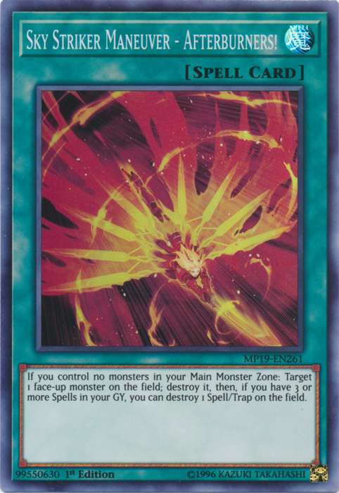 Sky Striker Maneuver - Afterburners! [MP19-EN261] Super Rare | Mega City Incorporated