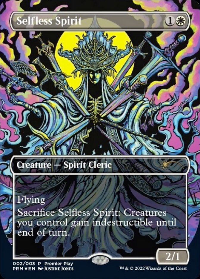 Selfless Spirit (Borderless Alternate-Art) [Regional Championship Qualifiers 2022] | Mega City Incorporated