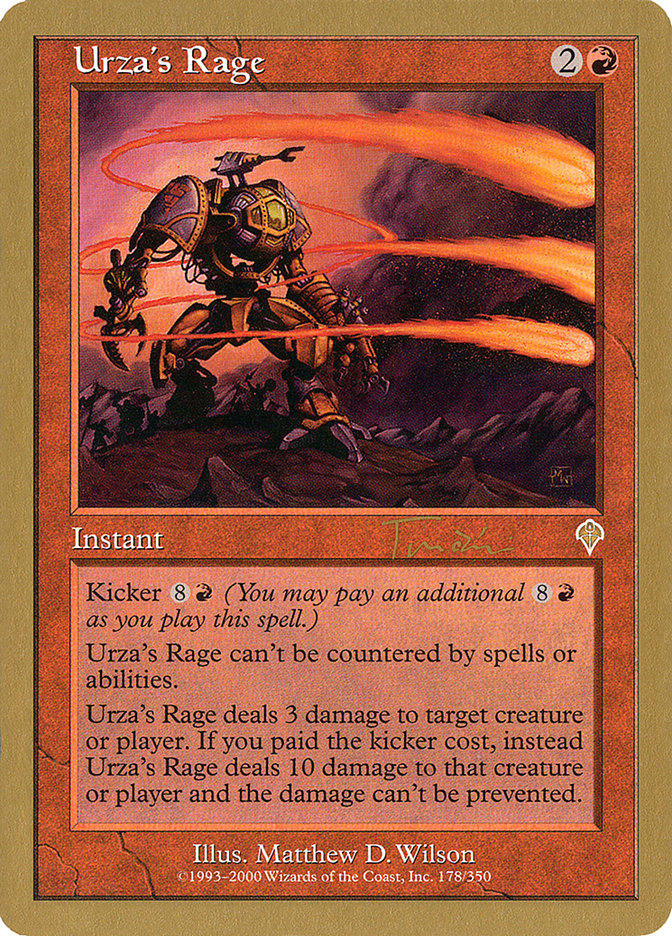 Urza's Rage (Jan Tomcani) [World Championship Decks 2001] | Mega City Incorporated