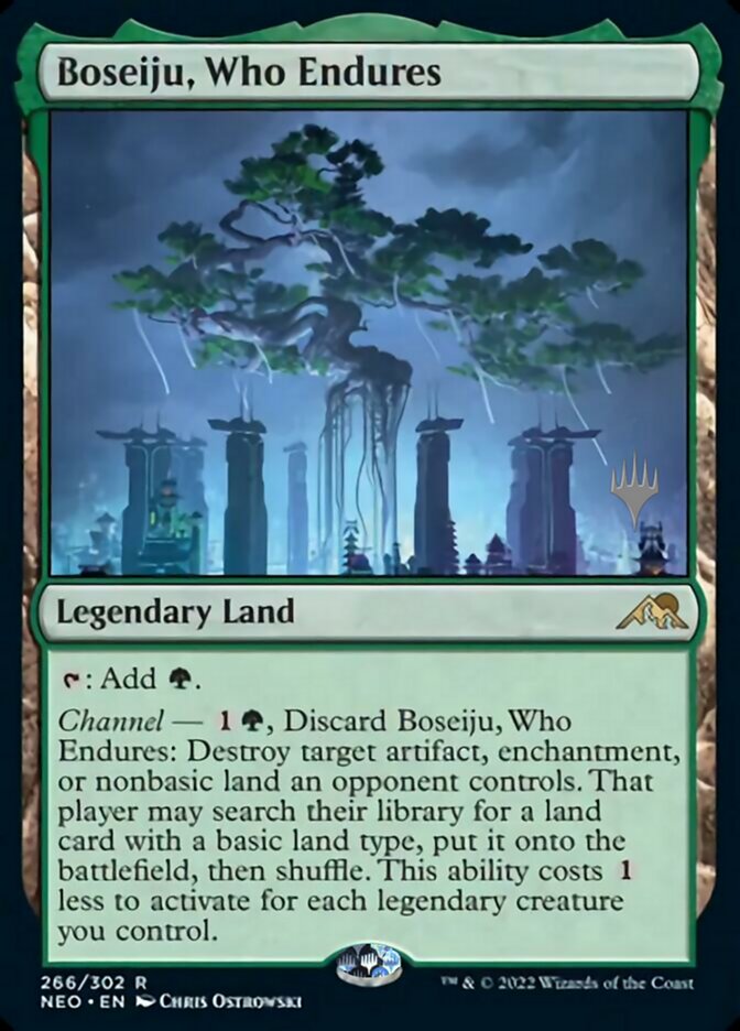 Boseiju, Who Endures (Promo Pack) [Kamigawa: Neon Dynasty Promos] | Mega City Incorporated