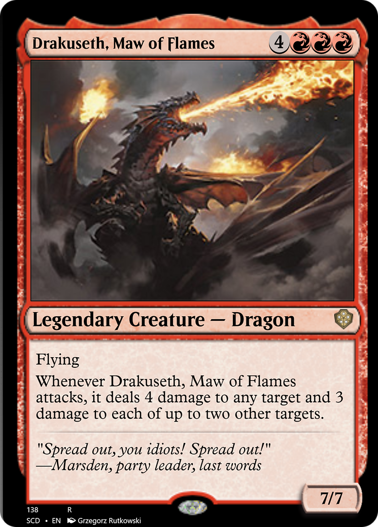 Drakuseth, Maw of Flames [Starter Commander Decks] | Mega City Incorporated