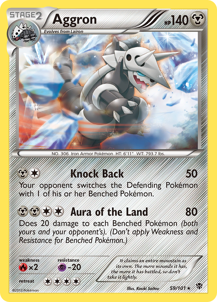 Aggron (59/101) [Black & White: Plasma Blast] | Mega City Incorporated