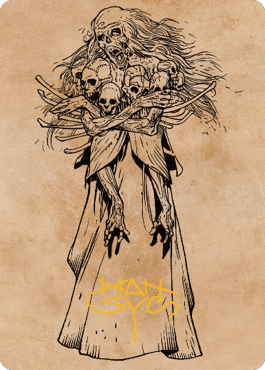 Myrkul, Lord of Bones Art Card (73) (Gold-Stamped Signature) [Commander Legends: Battle for Baldur's Gate Art Series] | Mega City Incorporated