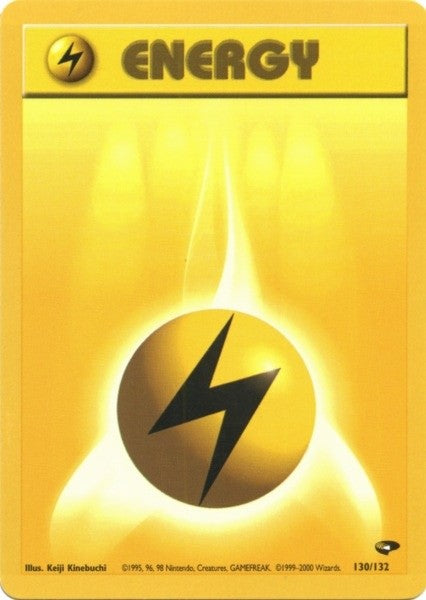 Lightning Energy (130/132) [Gym Challenge Unlimited] | Mega City Incorporated