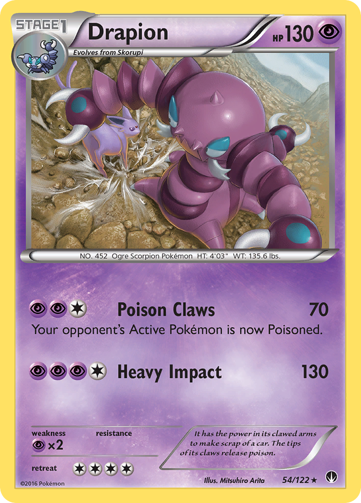 Drapion (54/122) [XY: BREAKpoint] | Mega City Incorporated