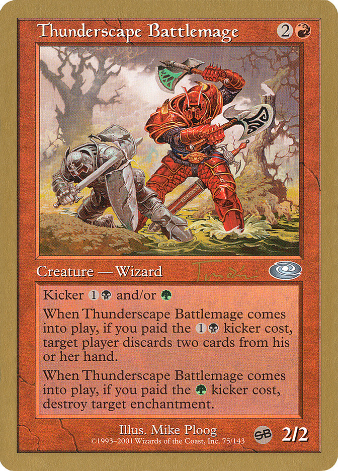 Thunderscape Battlemage (Jan Tomcani) [World Championship Decks 2001] | Mega City Incorporated