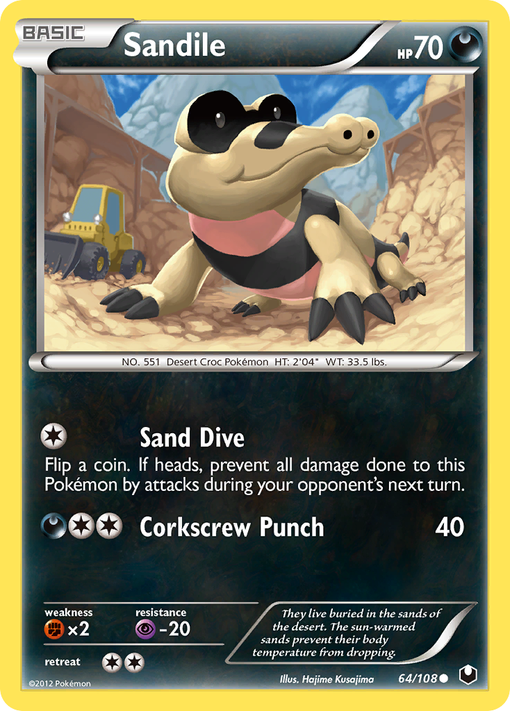 Sandile (64/108) [Black & White: Dark Explorers] | Mega City Incorporated