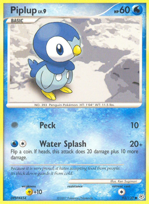 Piplup (93/130) [Diamond & Pearl: Base Set] | Mega City Incorporated