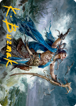 Lier, Disciple of the Drowned Art Card (Gold-Stamped Signature) [Innistrad: Midnight Hunt Art Series] | Mega City Incorporated