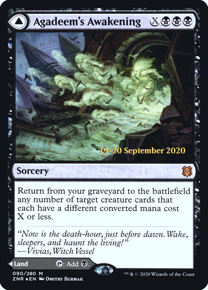 Agadeem's Awakening // Agadeem, the Undercrypt  [Zendikar Rising Prerelease Promos] | Mega City Incorporated