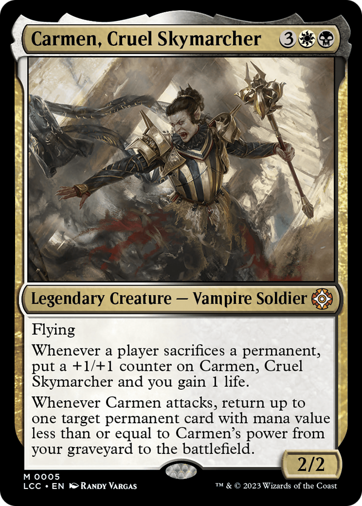 Carmen, Cruel Skymarcher [The Lost Caverns of Ixalan Commander] | Mega City Incorporated