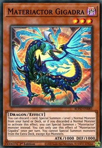 Materiactor Gigadra [BLVO-EN081] Super Rare | Mega City Incorporated