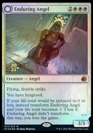 Enduring Angel // Angelic Enforcer [Innistrad: Midnight Hunt Prerelease Promos] | Mega City Incorporated