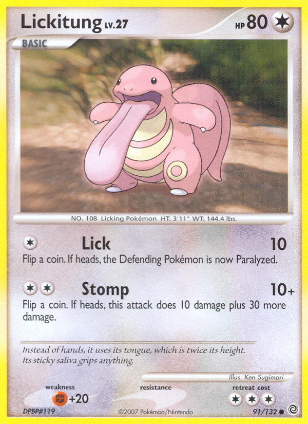 Lickitung (91/132) [Diamond & Pearl: Secret Wonders] | Mega City Incorporated