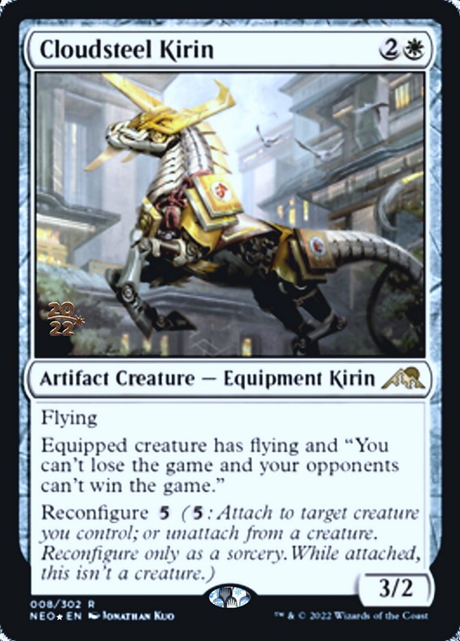 Cloudsteel Kirin [Kamigawa: Neon Dynasty Prerelease Promos] | Mega City Incorporated