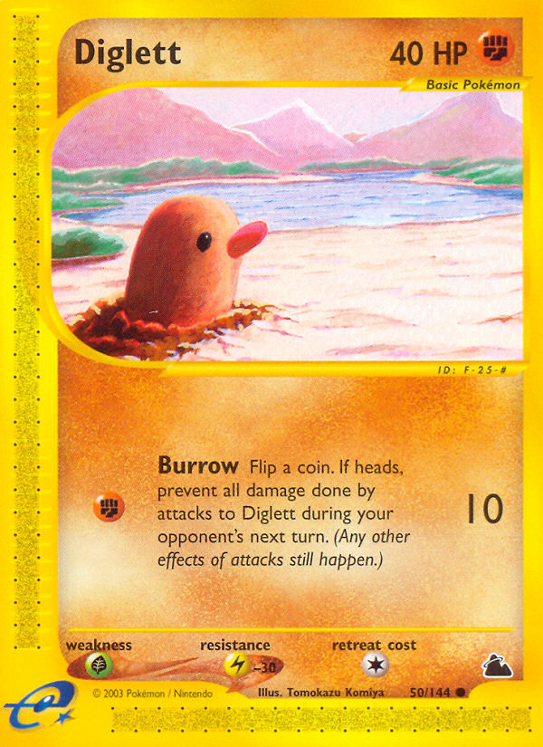 Diglett (50/144) [Skyridge] | Mega City Incorporated