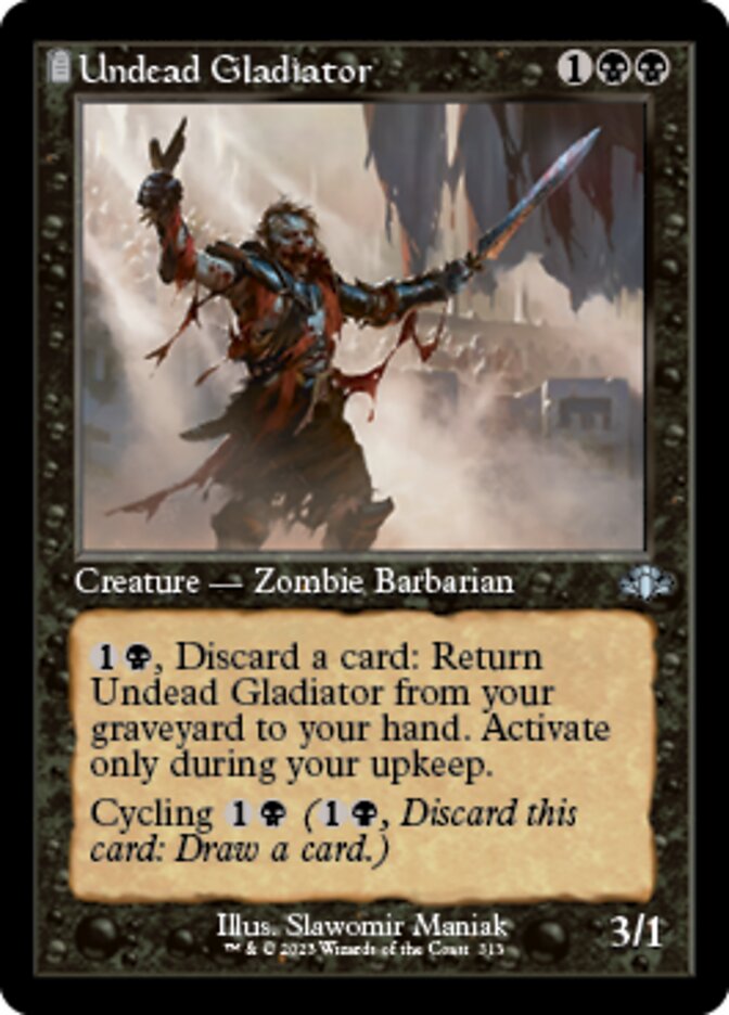 Undead Gladiator (Retro) [Dominaria Remastered] | Mega City Incorporated