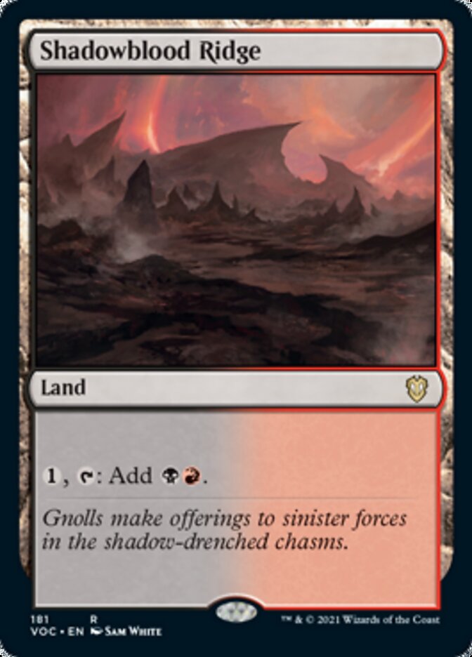 Shadowblood Ridge [Innistrad: Crimson Vow Commander] | Mega City Incorporated