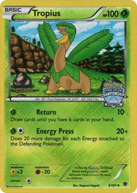 Tropius (5/101) (National Championship Staff Promo) [Black & White: Plasma Blast] | Mega City Incorporated