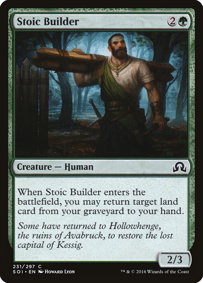 Stoic Builder [Shadows over Innistrad] | Mega City Incorporated