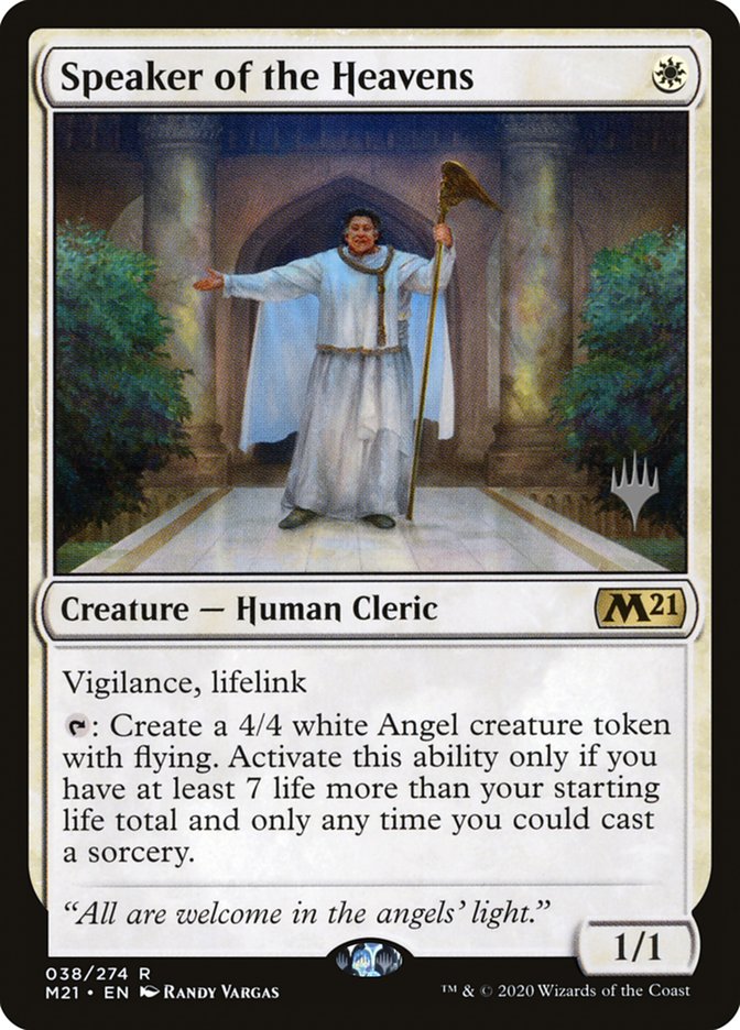 Speaker of the Heavens (Promo Pack) [Core Set 2021 Promos] | Mega City Incorporated