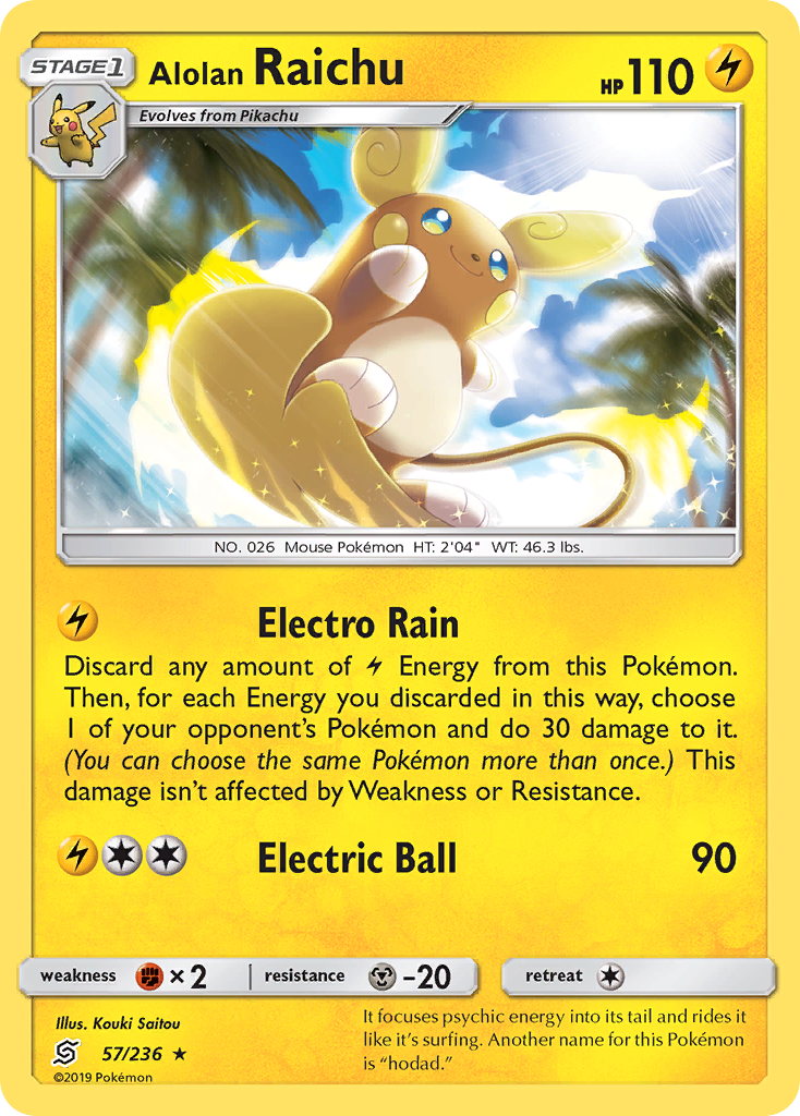 Alolan Raichu (57/236) [Sun & Moon: Unified Minds] | Mega City Incorporated