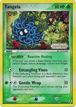 Tangela (44/92) (Stamped) [EX: Legend Maker] | Mega City Incorporated