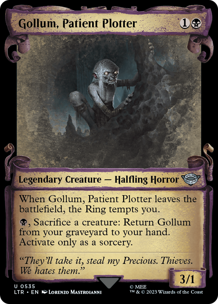 Gollum, Patient Plotter [The Lord of the Rings: Tales of Middle-Earth Showcase Scrolls] | Mega City Incorporated